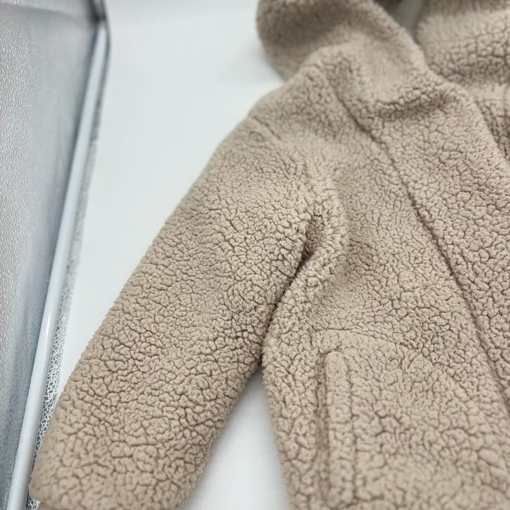 Cat and Jack Tan Hooded Warm Winter Jacket Sz S 6/7